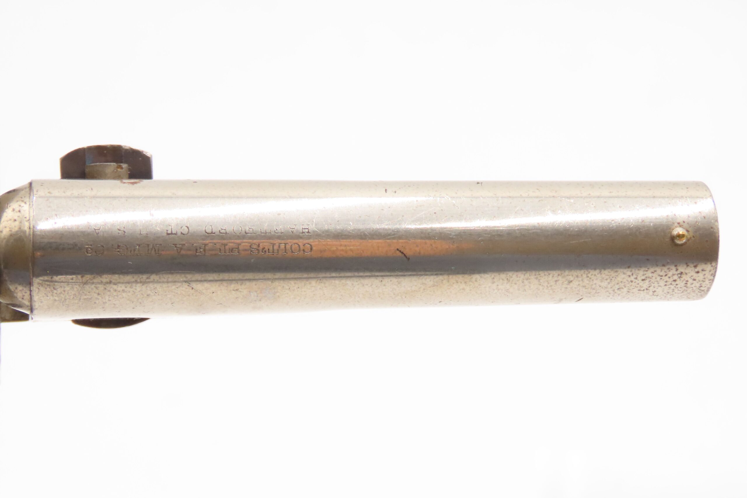 Antique COLT 3-1/2 Inch ROUND BARREL Pocket Model CARTRIDGE .38 CF Revolver 1 of 6500; Scarce CARTRIDGE CONVERSION Model - Image 11