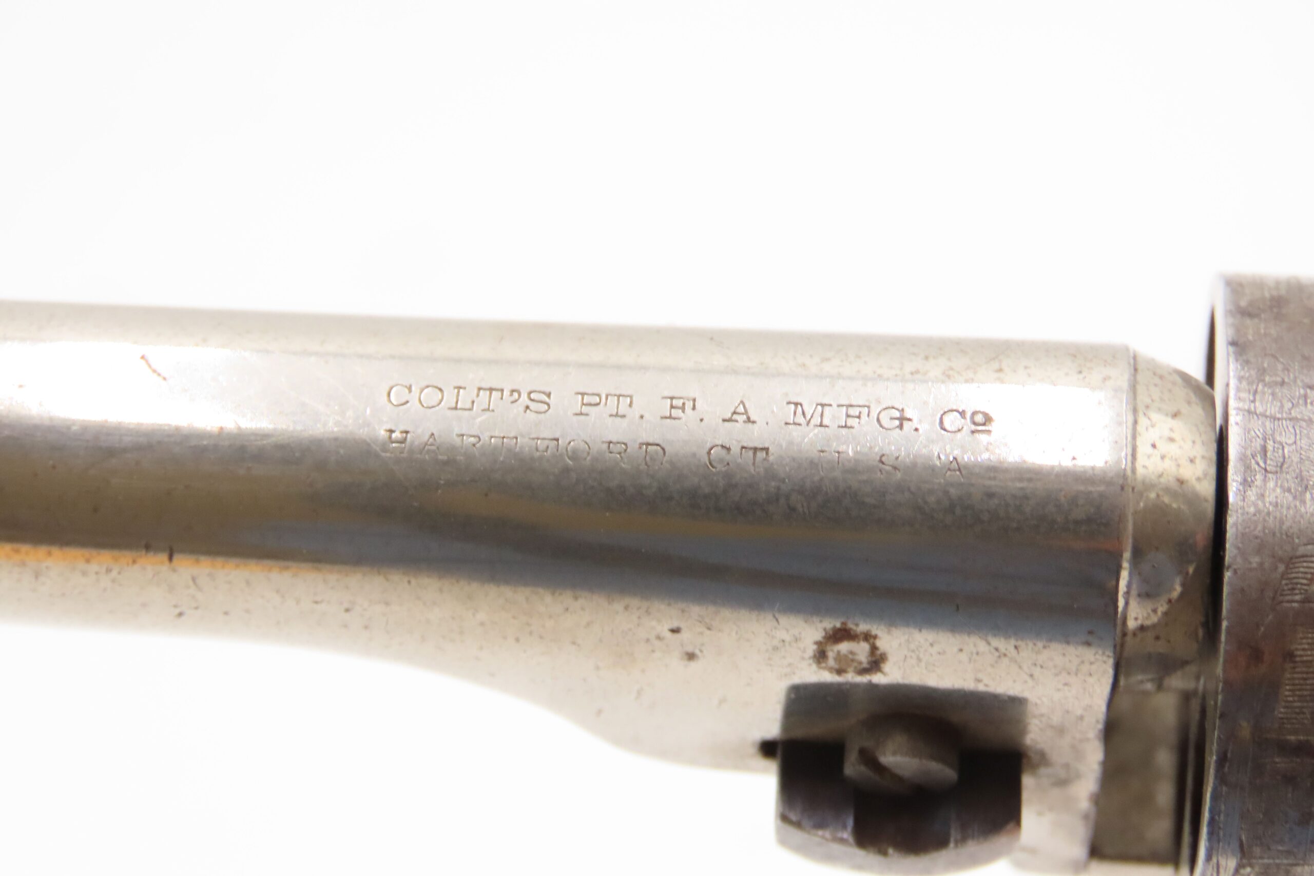 Antique COLT 3-1/2 Inch ROUND BARREL Pocket Model CARTRIDGE .38 CF Revolver 1 of 6500; Scarce CARTRIDGE CONVERSION Model - Image 15