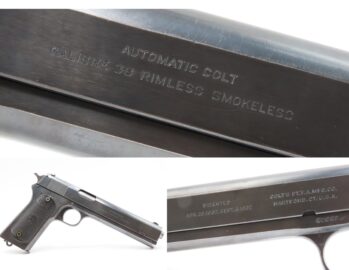 Scarce 1909 Mfr. COLT M1902 Semi-Automatic .38 ACP “MILITARY” Pistol C&R 1 of 18,068 Manufactured; Designed by JOHN BROWNING