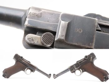 Post-WWI DWM 1920 Dated 9mm Semi-Auto P.08 POLICE MARKED German LUGER C&R 1920 Mfr. with Multiple “CROWN/N” Proofs Post-WWI