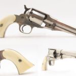 Antique REMINGTON New Model POLICE .38 RF CONVERSION Revolver w/IVORY GRIPS Factory Converted to .38 Rimfire Cartridge