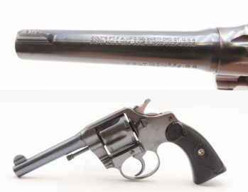 1920 mfr COLT Medium Frame DA POLICE POSITIVE .38 C&R Self Defense Revolver Colt’s Widely Produced 6-Shot Revolver Design