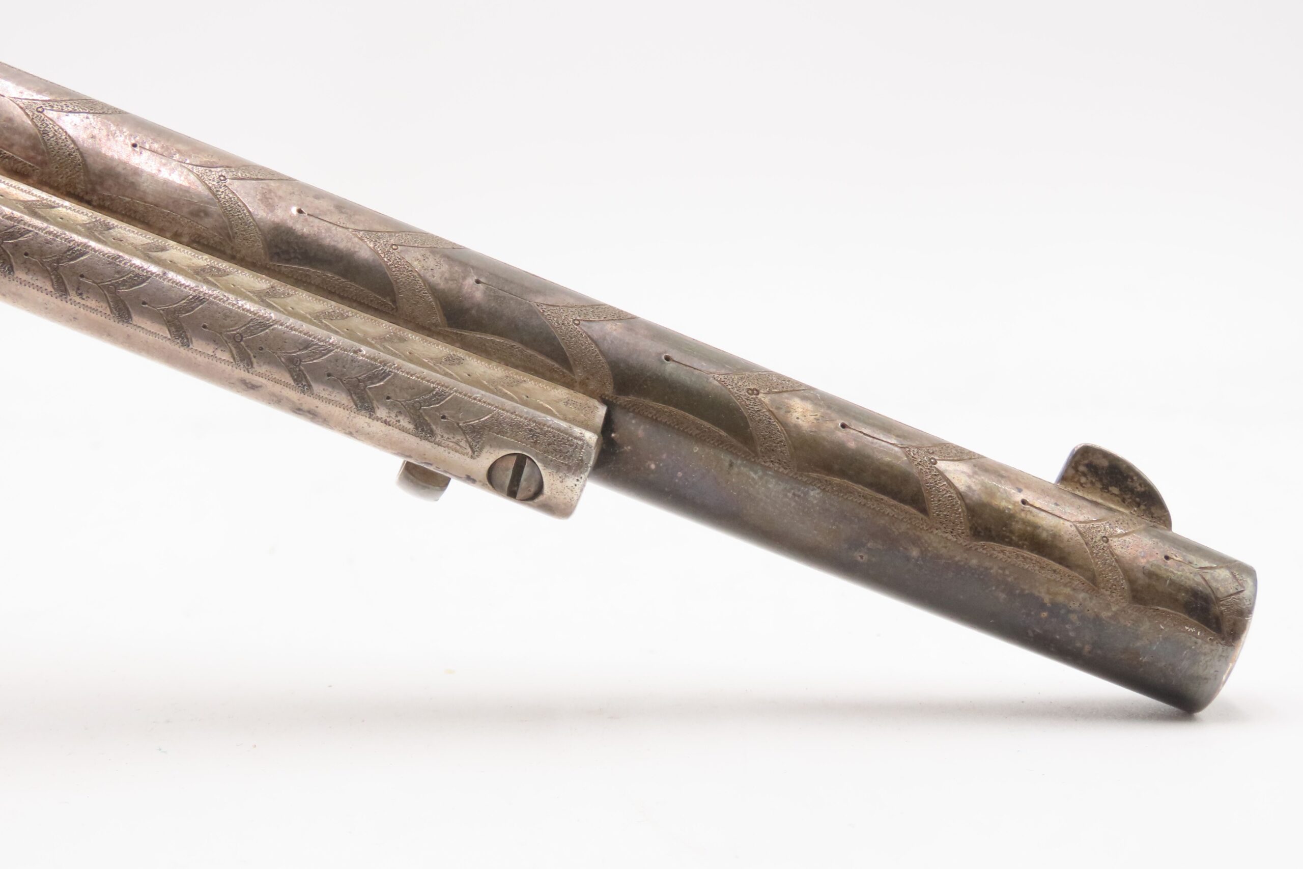 1905 ENGRAVED, SILVER PLATED COLT Bisley SAA .32-20 WCF Revolver C&R CARVED EAGLE & SNAKE IVORY GRIPS - Image 4