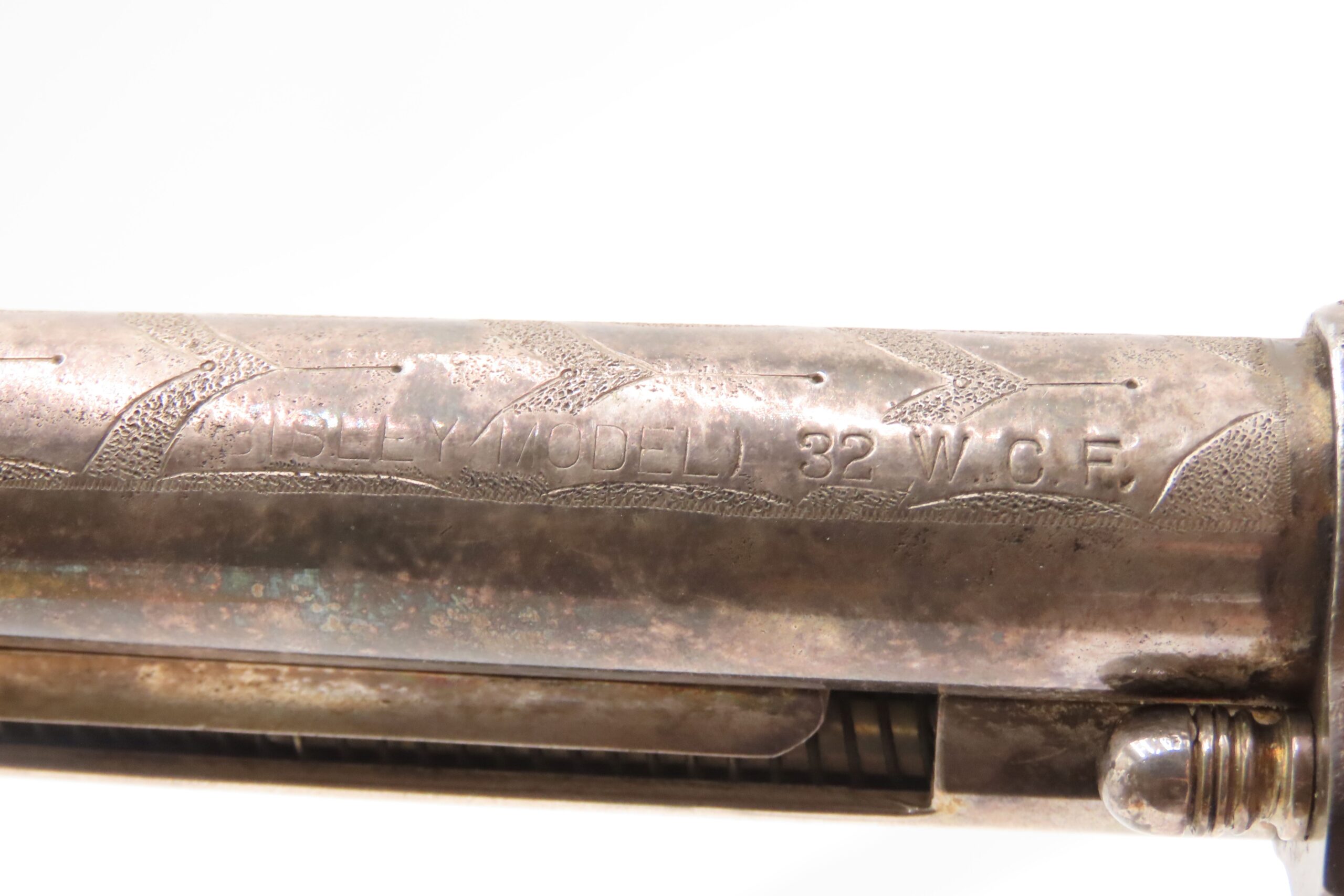 1905 ENGRAVED, SILVER PLATED COLT Bisley SAA .32-20 WCF Revolver C&R CARVED EAGLE & SNAKE IVORY GRIPS - Image 23