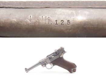 Police Marked “L. Hi. 125.” GERMAN LUGER 9mm Semi-Auto P08 C&R WaA66 Proof Mid 1920s-30s Mfr. with “CROWN/N” Proof Post-WWI