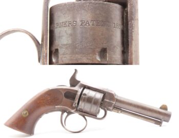 Late 1860s VERY RARE Antique JAMES WARNER .30 RF Cartridge POCKET Revolver NICE & SCARCE Pocket Pistol; 1 of only 1,000 Made