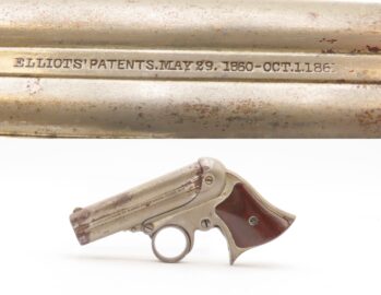 Civil War Era REMINGTON-ELLIOT Antique RING TRIGGER .32 RF PEPPERBOX Pistol 4-Shot RIVERBOAT GAMBLER’S Derringer Pistol