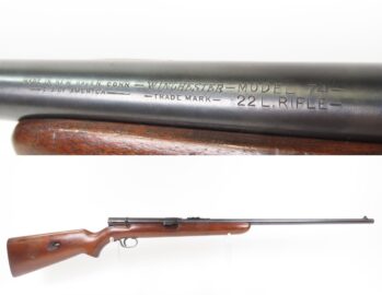 1947 mfr. WINCHESTER Model 74 .22 LR 14-Shot SEMI-AUTO Rifle C&R   Some Used by GREAT BRITAIN During WORLD WAR II