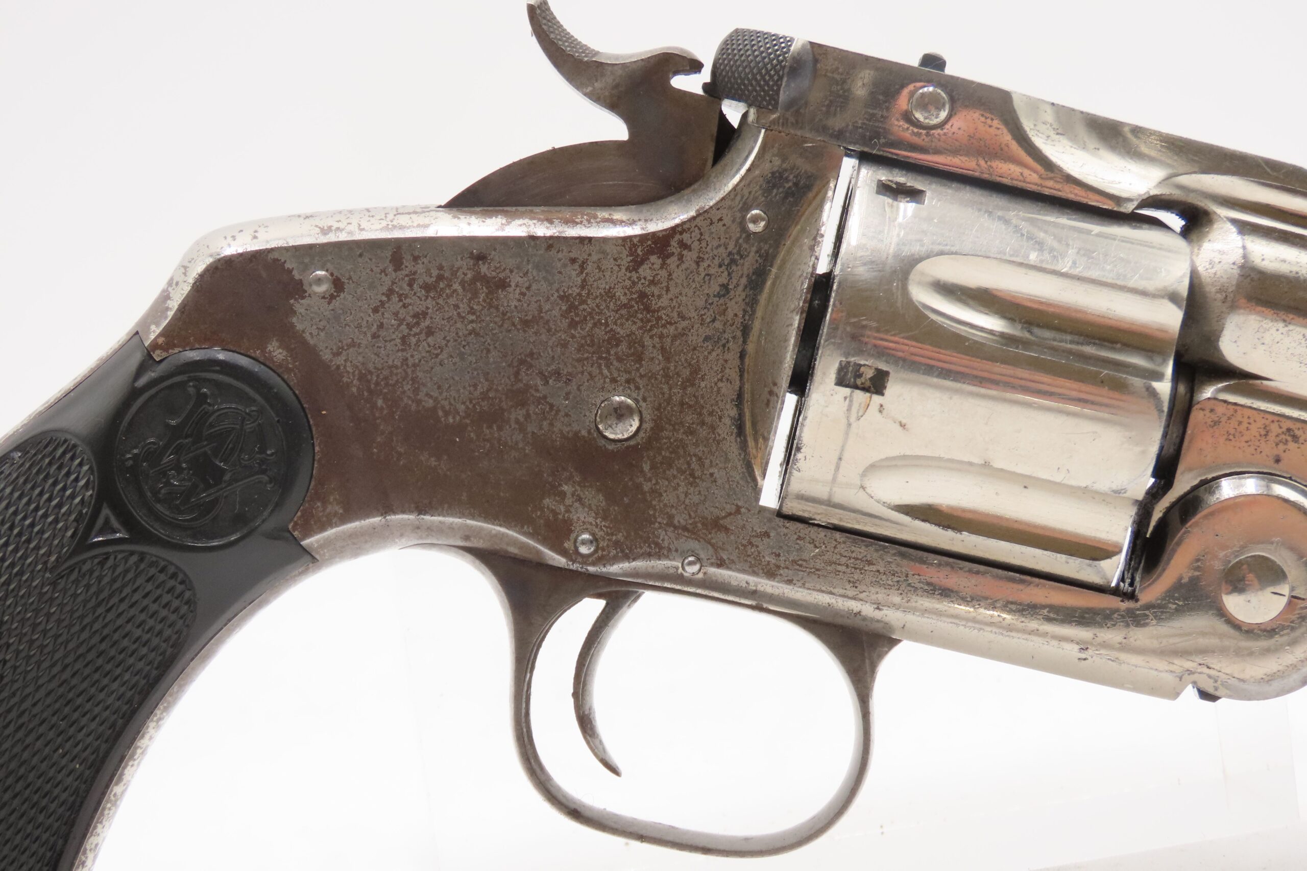 RARE, LETTERED AUSTRALIAN COLONIAL POLICE S&W No. 3 in .44 RUSSIAN Antique 1 OF 30 6 ½” Single Action .44 S&W RUSSIAN w/HOLSTER - Image 7