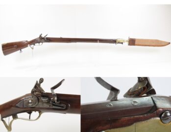 BRITISH Antique DURS EGG FLINTLOCK Germanic JAEGER Rifle Corps .60 Caliber Late -18th Century British Jager Troop Style Military Rifle