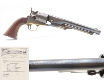 FACTORY LETTERED Civil War Antique U.S. COLT Model 1860 ARMY .44 DC SHIPPED With Battle of Campeche Cylinder Scene!