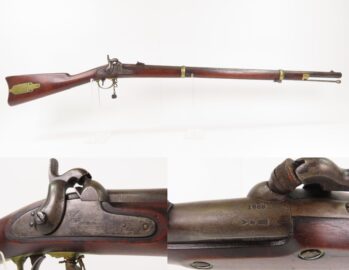 SCARCE Antique CIVIL WAR U.S. Remington M1863 “ZOUAVE” Percussion Rifle Only 12,501 Made for the Union Army 1863-1865