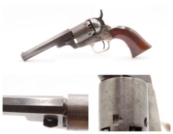 1851 Antique COLT Model 1849 “Wells Fargo” POCKET Revolver Octagonal Barrel With Stagecoach Robbery Cylinder Scene