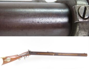 JAMES BOWN & SON Antique O/U COMBINATION Rifle-Shotgun .38 Caliber-16 Gauge Frontier Longarm made in Pittsburgh & Michigan