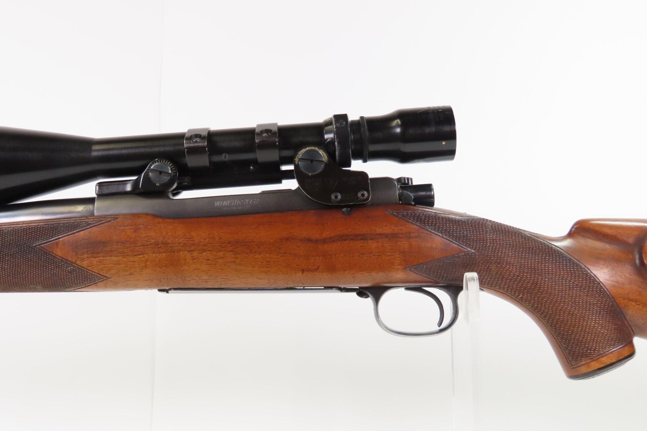 Pre-64 WINCHESTER Model 70 .30-06 Sporting BOLT ACTION BAUSCH & LOMB SCOPE 1941 mfr. with Replaced Walnut Stock - Image 16