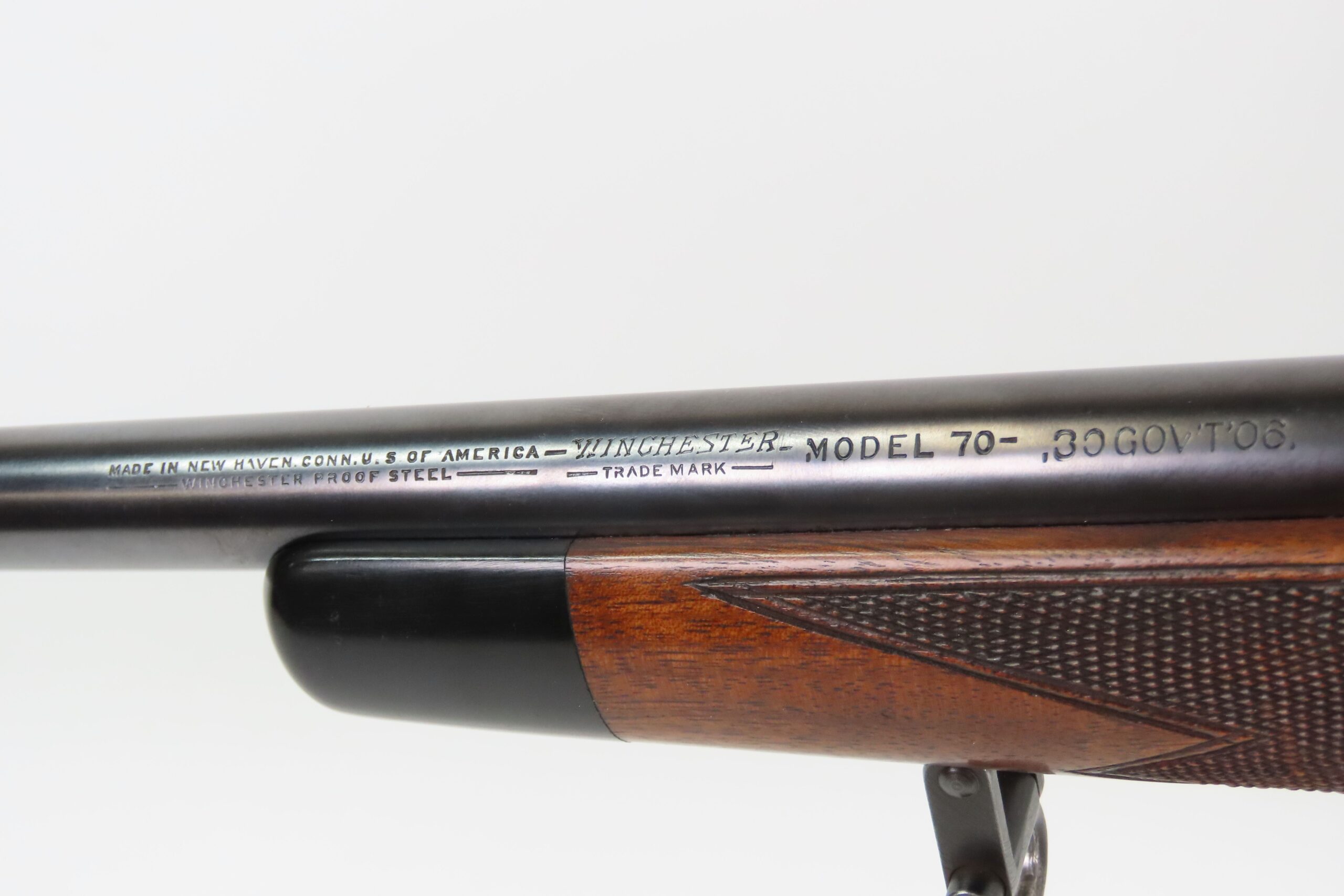 Pre-64 WINCHESTER Model 70 .30-06 Sporting BOLT ACTION BAUSCH & LOMB SCOPE 1941 mfr. with Replaced Walnut Stock - Image 18