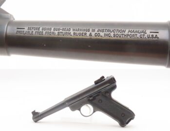 1992 mfr. RUGER Mark II “TARGET”.22 LR Pistol Semi-Automatic 5-1/4” HEAVY TAPER Barrel