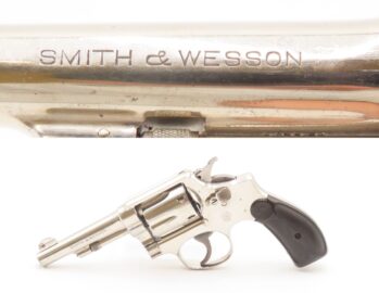 SMITH & WESSON .38 M&P Model of 1905 .38 Special SELF DEFENSE Revolver C&R Nice NICKEL FINISH DA CONCEAL & CARRY Revolver