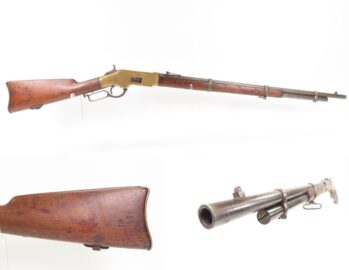 1870 mfr. Winchester Model 1866 MUSKET Variant Rifle .44 HENRY RF YELLOWBOY Scarcest Variant with Most Capacity