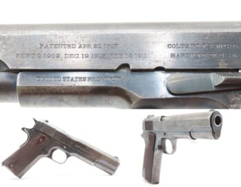 Iconic WORLD WAR I Era U.S. ARMY Marked COLT M1911 .45 Semi-Auto Pistol C&R WW I Era Model 1911 .45 ACP Government Model