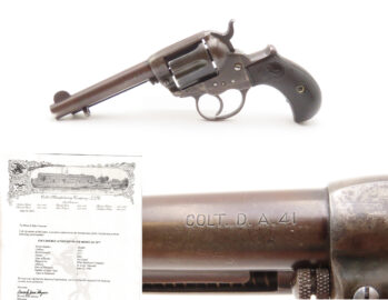 LETTERED COLT M1877 THUNDERER .41 Colt DOUBLE ACTION Revolver C&R   Shipped to WITTE HARDWARE in STL, MO in 1904 During the World’s Fair