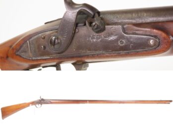 Antique SMOOTHBORE MUSKET Militia Fowler .62 Percussion Conv from Flintlock With Long 46 ¼” Barrel & Full Length Stock