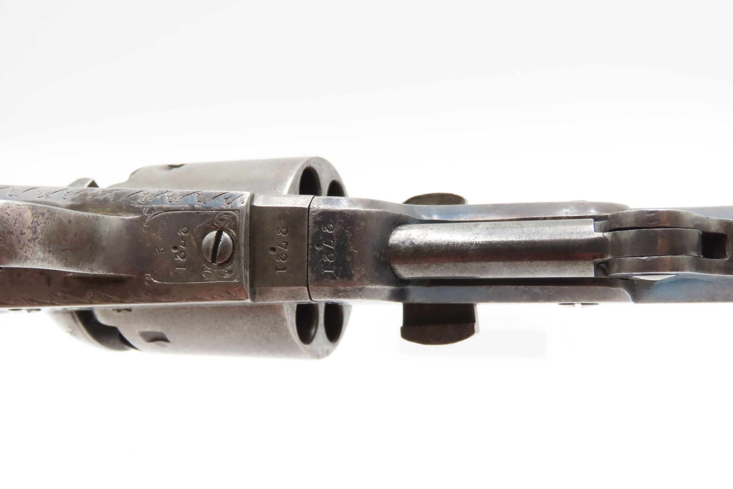 LONDON COLT M1851 NAVY Revolver CASED & FACTORY ENGRAVED Percussion Antique Made in England with English Engraving - Image 9