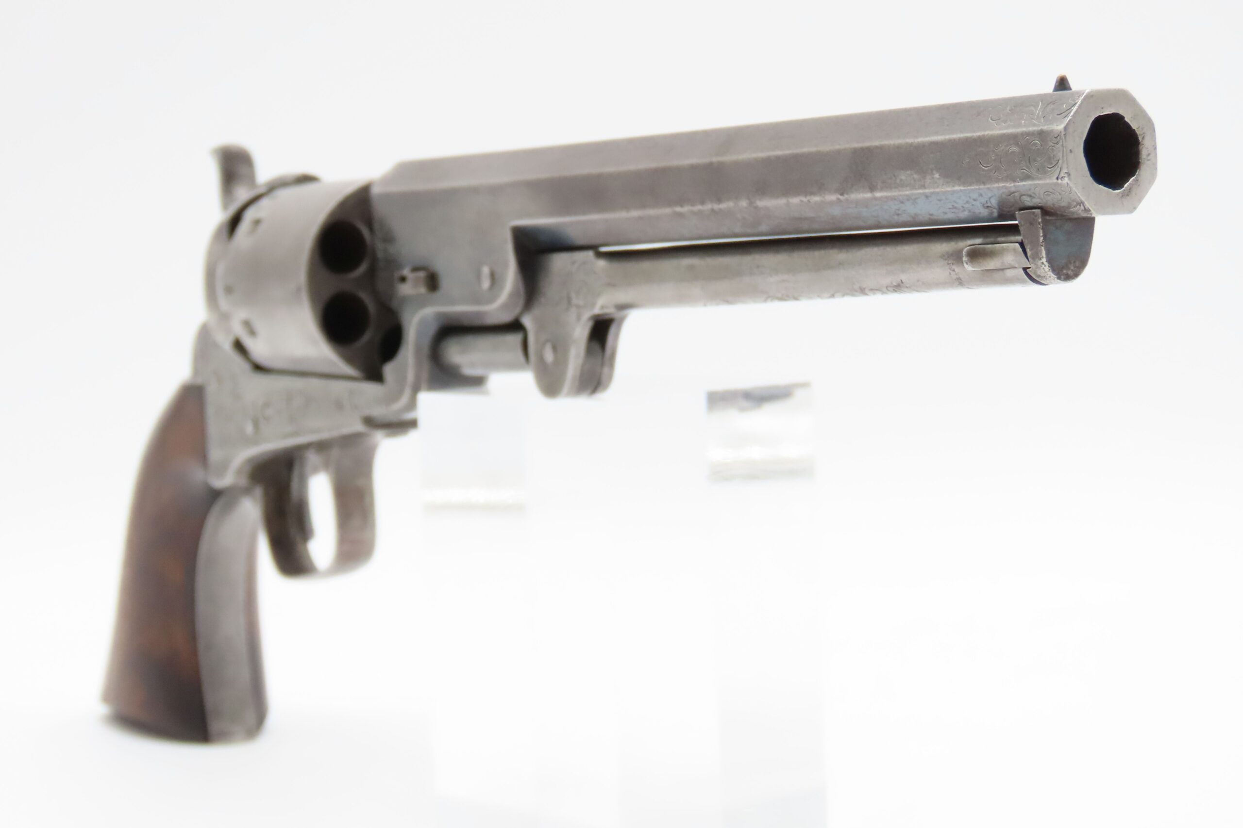 LONDON COLT M1851 NAVY Revolver CASED & FACTORY ENGRAVED Percussion Antique Made in England with English Engraving - Image 20
