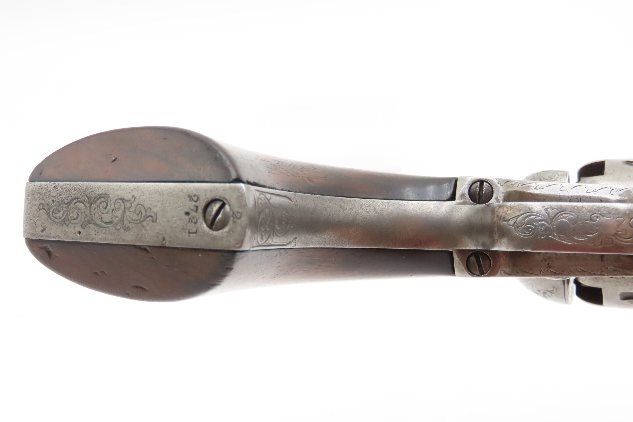 LONDON COLT M1851 NAVY Revolver CASED & FACTORY ENGRAVED Percussion Antique Made in England with English Engraving - Image 10