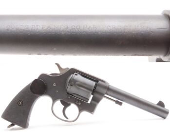 1915 COLT “NEW SERVICE” .45 Double Action C&R Revolver WWI Era CANADIAN PROOFED Large Frame WORLD WAR I Handgun