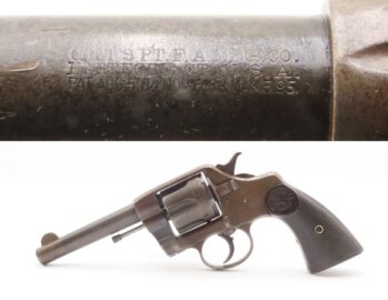 1899 mfr. COLT NEW ARMY & NAVY .38 Long Colt Double Action REVOLVER C&R First DA Swing Out Cylinder Used by the US Military