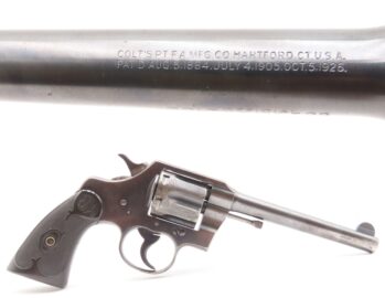 COLT “OFFICIAL POLICE” .38 Special Double Action SELF DEFENSE Revolver C&R  With “L.P.B. No. 14” Stamped on the Butt