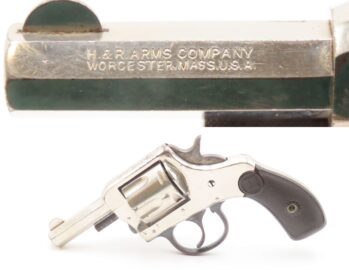 HARRINGTON & RICHARDSON M1904 .32 S&W Double Action NICKELED Revolver C&R H&R Conceal & Carry SELF DEFENSE Pocket Revolver