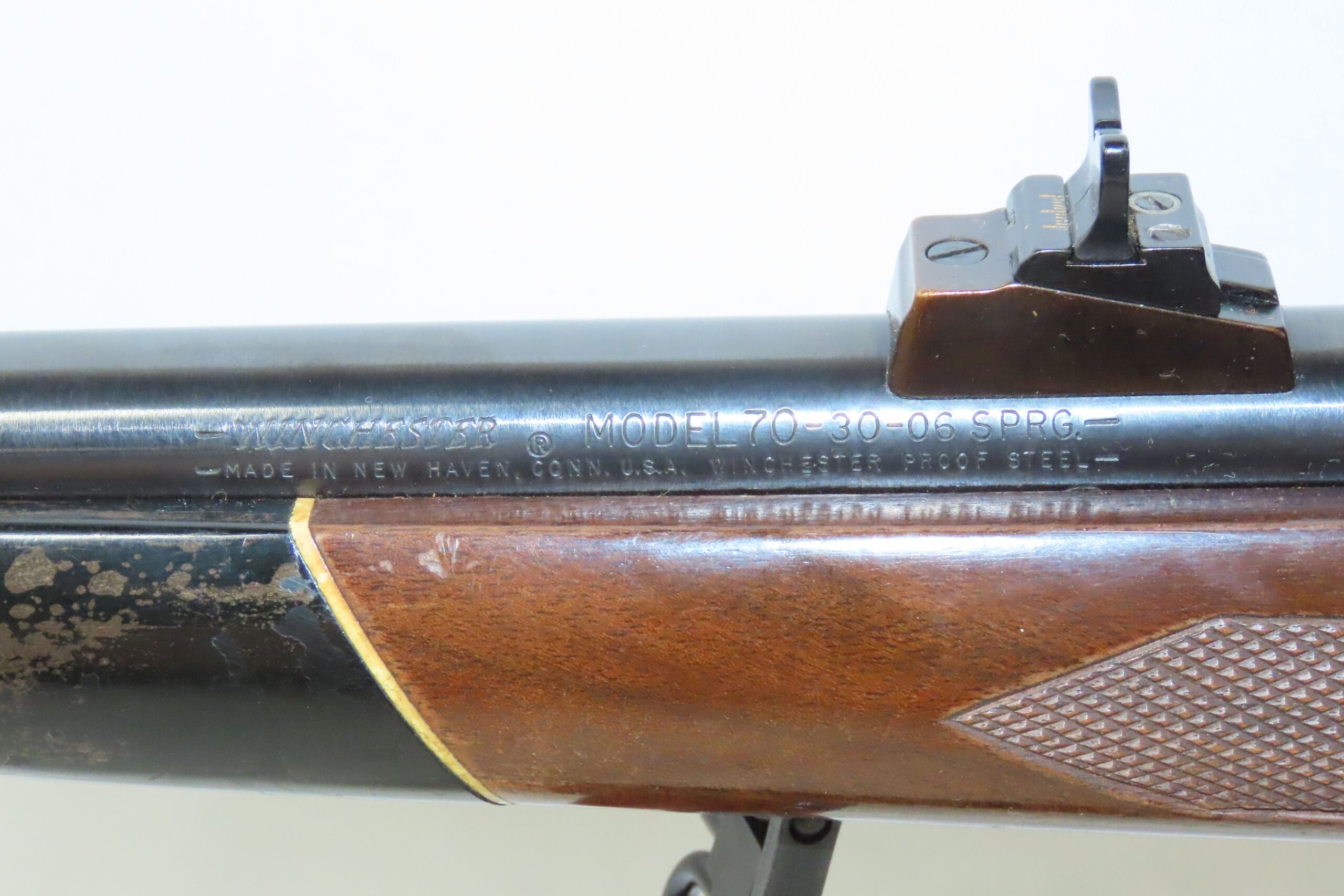 1972 mfg. WINCHESTER Model 70 .30-06 Bolt Action SPORTING Rifle w/SCOPE C&R - Image 13