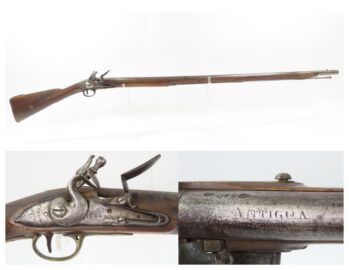 ANTIGUAN Antique RICHARD WILSON of London FLINTLOCK Fusil REVOLUTIONARY WAR 1770 Dated COLONIAL MILITIA Longarm