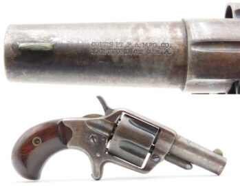 COLT Antique NEW LINE 5-Shot .41 RF Hideout POCKET Revolver “THE BIG COLT” ETCHED PANEL Manufactured in 1876 BRITISH PROOFED