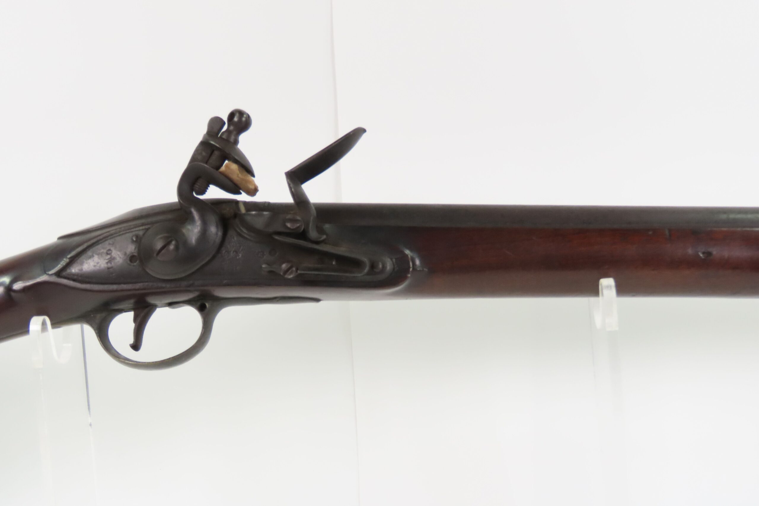 British TOWER Marked Antique INDIA Pattern BROWN BESS .75 FLINTLOCK Carbine NAPOLEONIC WARS Era Musket with “GR” ROYAL CIPHER - Image 5