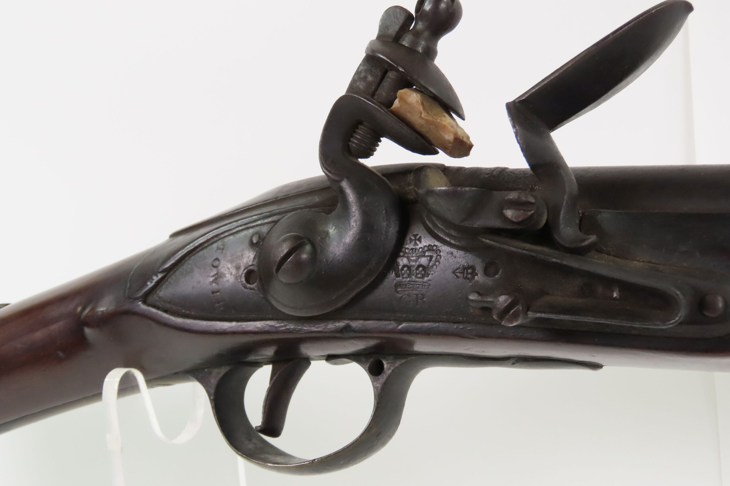British TOWER Marked Antique INDIA Pattern BROWN BESS .75 FLINTLOCK Carbine NAPOLEONIC WARS Era Musket with “GR” ROYAL CIPHER - Image 7