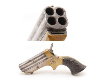 CIVIL WAR Era Antique C. SHARPS .22 PEPPERBOX Wild West RIVERBOAT GAMBLER Mfg. 1859-74 Model 1 Pocket Pepperbox Revolver