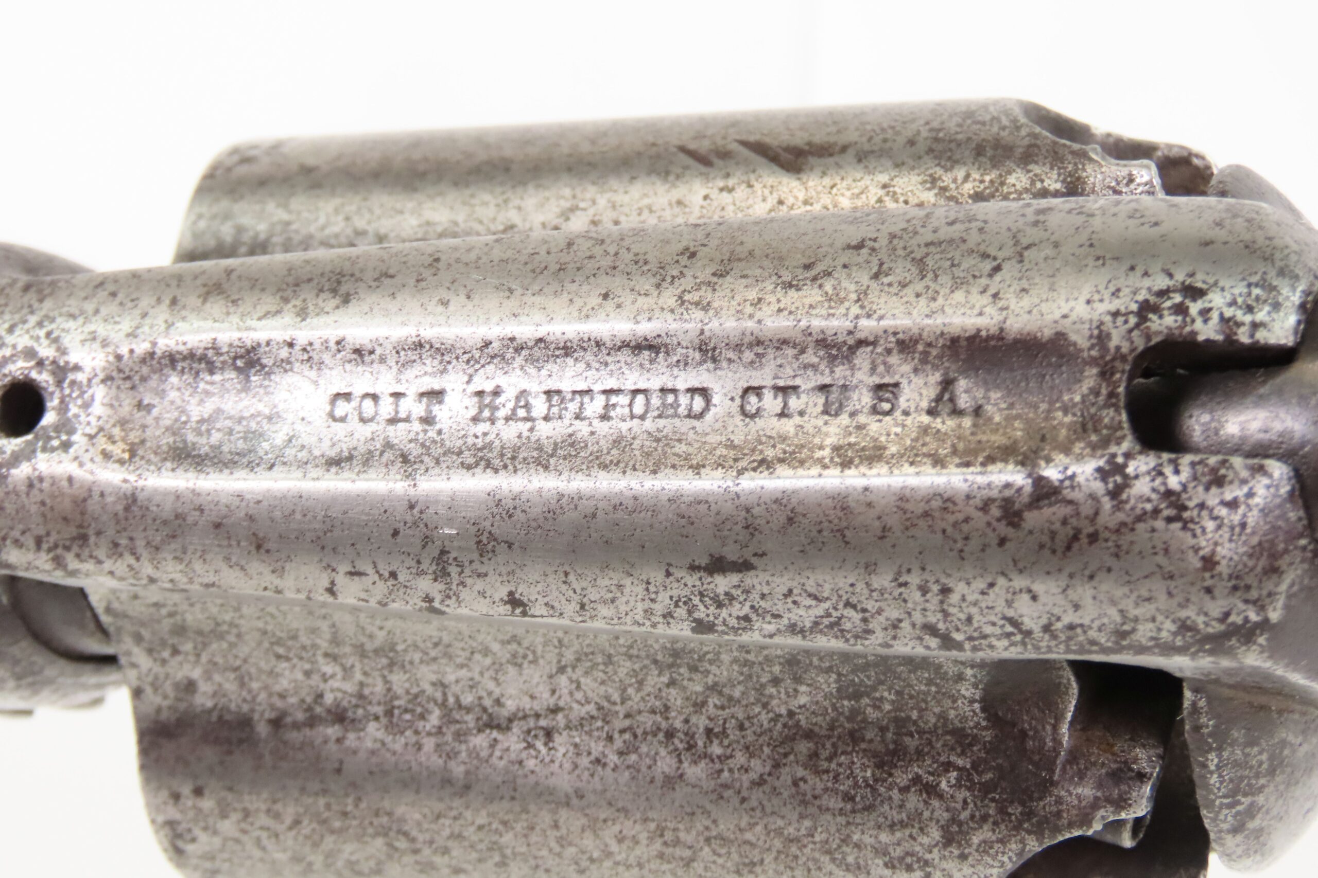 RARE c1861 Antique 10 GAUGE COLT Model 1855 Revolving SHOTGUN Civil War Era 1 of 550 “ROOT” Sidehammer Shotguns - Image 17