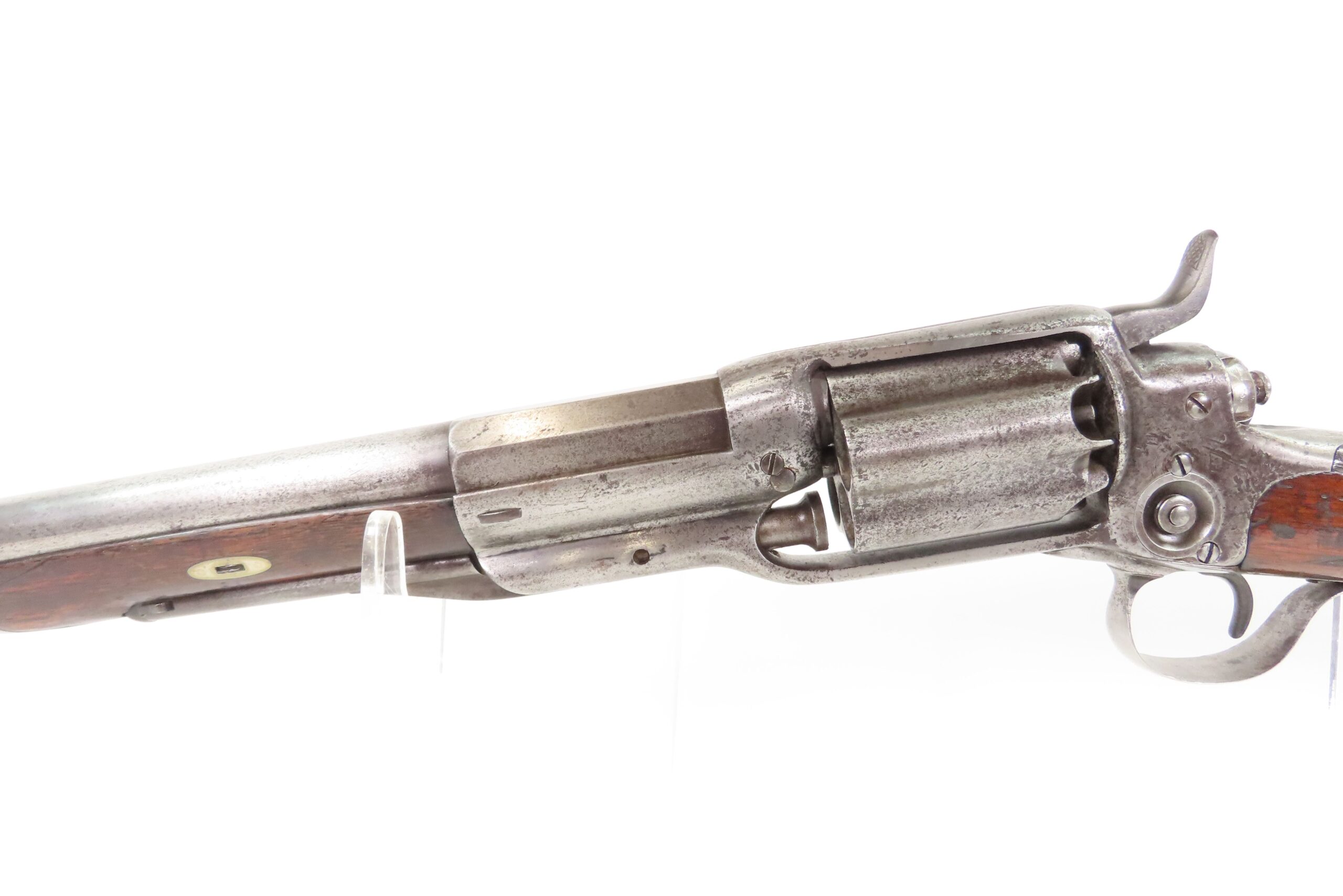 RARE c1861 Antique 10 GAUGE COLT Model 1855 Revolving SHOTGUN Civil War Era 1 of 550 “ROOT” Sidehammer Shotguns - Image 20