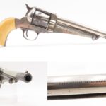 DESIRABLE Antique REMINGTON M1875 .44 SA ARMY Revolver ANTIQUE IVORY GRIPS  WILD WEST! JESSE & FRANK JAMES Revolver of Choice
