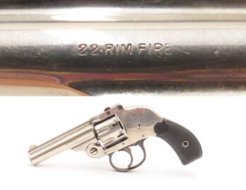 HARRINGTON & RICHARDSON .22 RF Double Action SAFETY HAMMERLESS Revolver Early 20th Century H&R Top Break .22 Caliber Gun