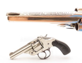 Antique IVER JOHNSON Safety Automatic .32 SELF DEFENSE Revolver C&R NICKEL Made Circa 1894-95 in Fitchburg, Massachusetts