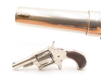 1870-80s REMINGTON “New Model No. 4” .38 RF Self Defense POCKET Revolver VERY NICE WILD WEST Conceal/Carry NICKEL FINISH