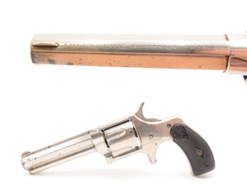 FINE Antique E. REMINGTON-SMOOT New Model No. 3 .38 RF WILD WEST Revolver FRONTIER Era Spur Trigger SELF DEFENSE Handgun