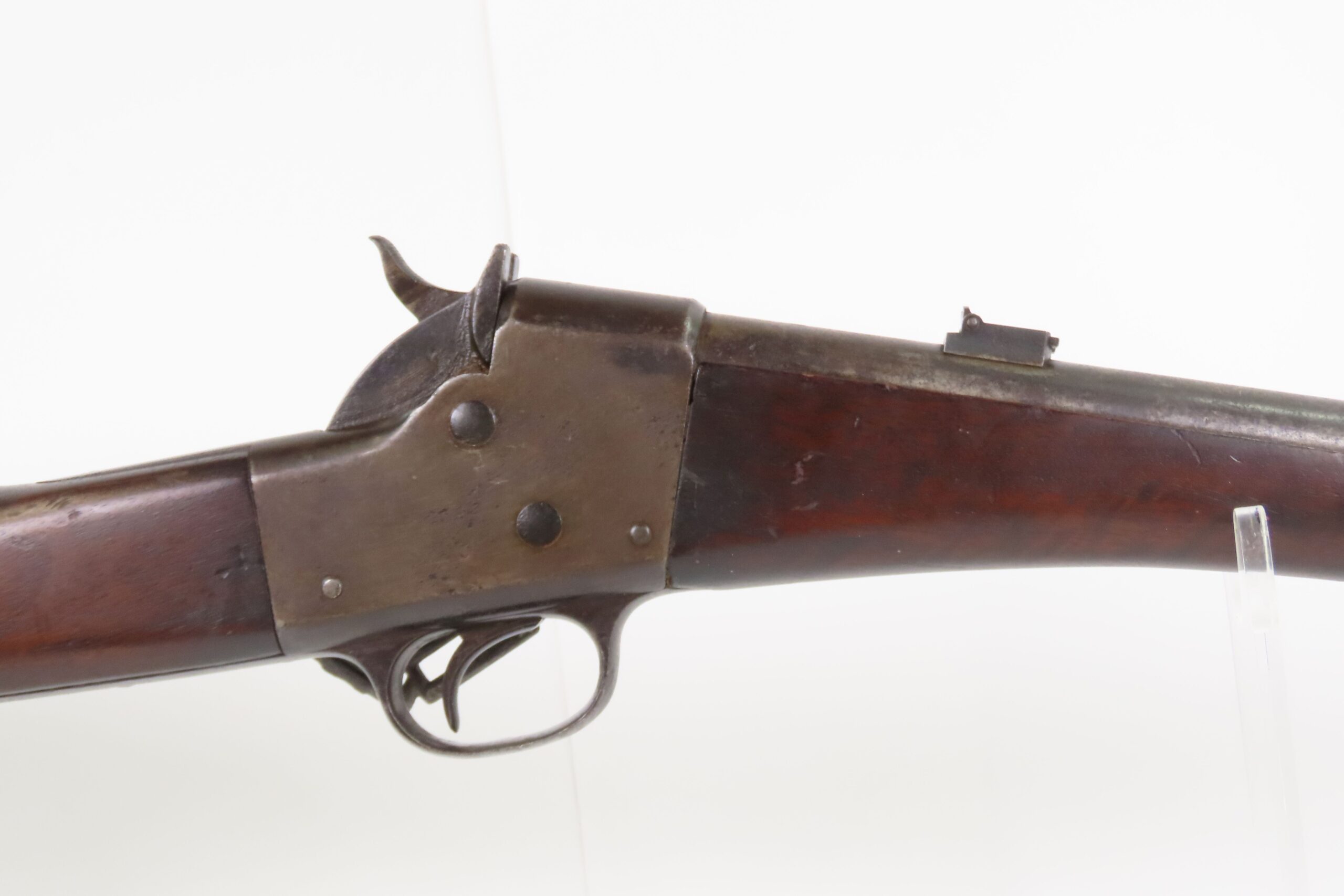 SCARCE Antique U.S. REMINGTON/SAVAGE ARMS Split Breech SADDLE RING Carbine With SIAMESE “CHAKRA” Marked on Top of Action - Image 5
