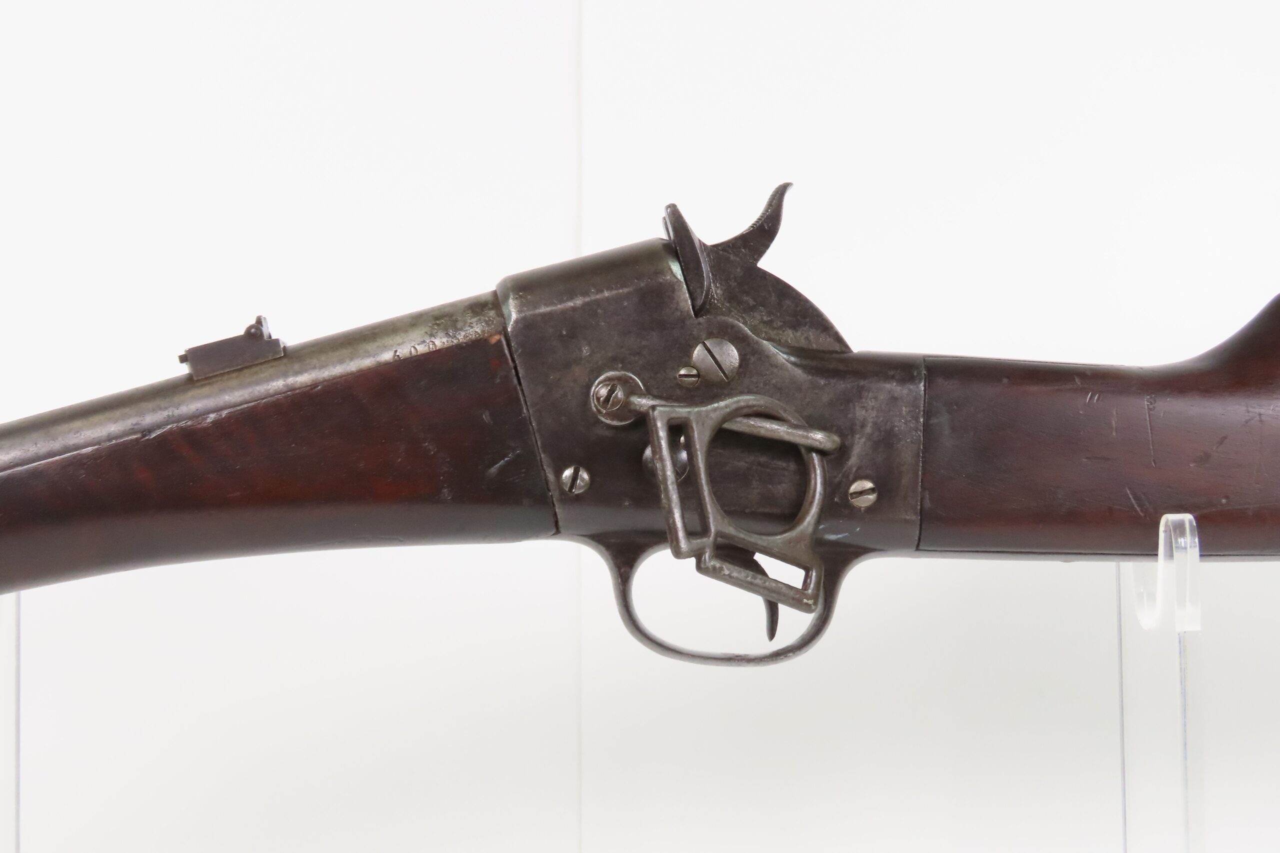 SCARCE Antique U.S. REMINGTON/SAVAGE ARMS Split Breech SADDLE RING Carbine With SIAMESE “CHAKRA” Marked on Top of Action - Image 18
