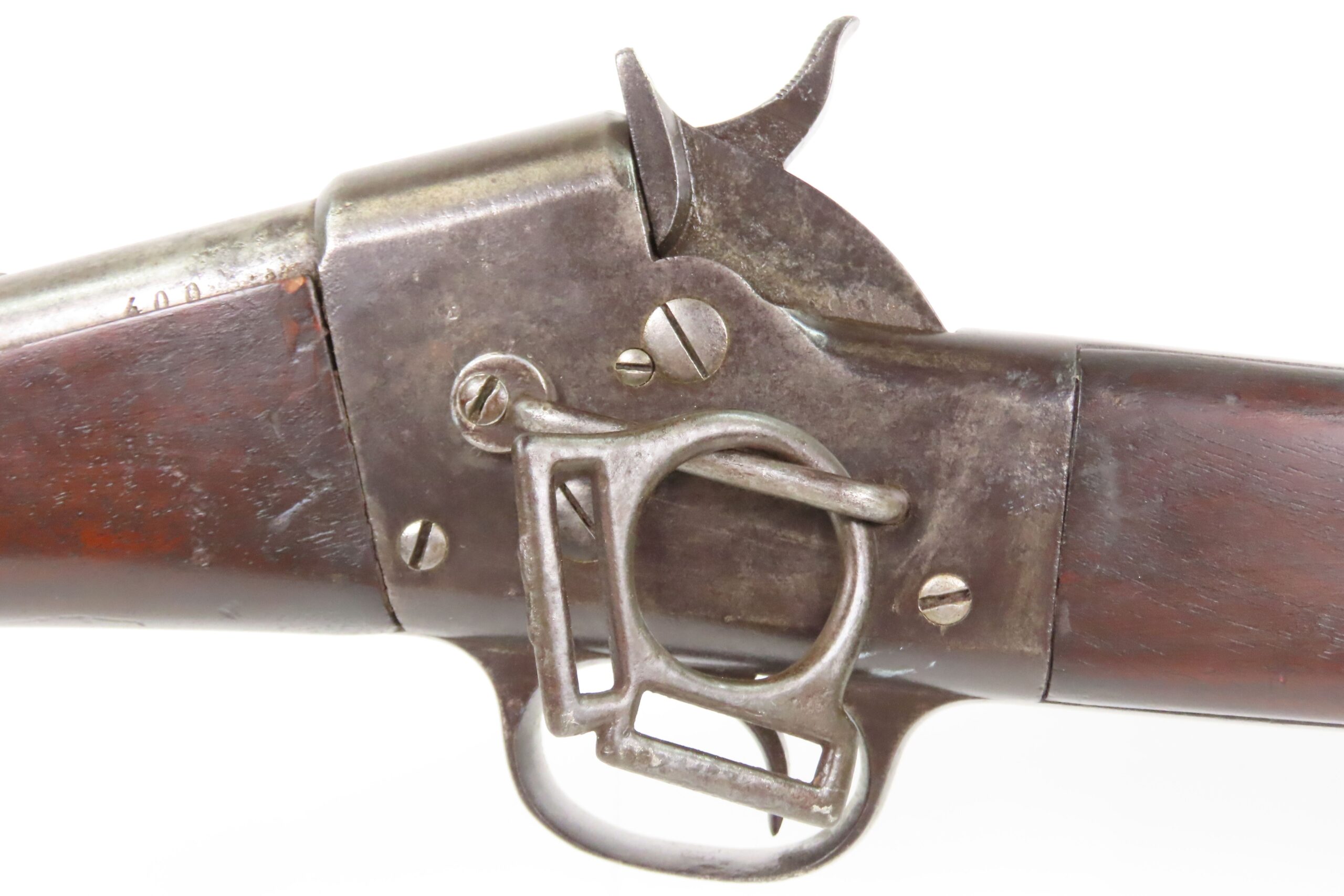 SCARCE Antique U.S. REMINGTON/SAVAGE ARMS Split Breech SADDLE RING Carbine With SIAMESE “CHAKRA” Marked on Top of Action - Image 21