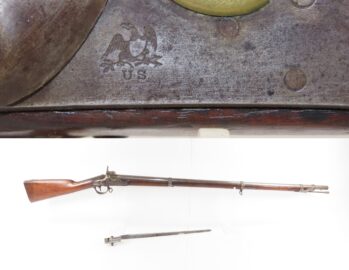 CIVIL WAR Era Antique U.S. SPRINGFIELD M1840 PERCUSSION Conversion MUSKET MILITARY Musket Used by Both CONFEDERATE & UNION